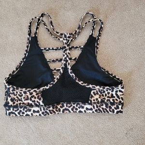 Leopard Grid Bra